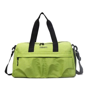 Grand Capacité Sac de Voyage en Tissu Oxford Imperméable Sac de Sport Fitness Duffel Sac d'Entraînement Séparation Humide Sec Bagage