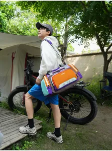 Large capacity travel duffel bag colorful sports gym bag outdoor fitness luggage for men.