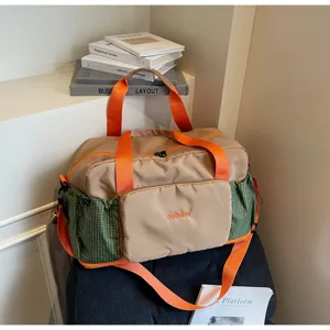 Travel duffel bag for women business trip folding gym bag dry wet separation fitness bag