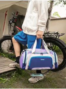 Large capacity travel duffel bag for men outdoor sports gym fitness storage utility.