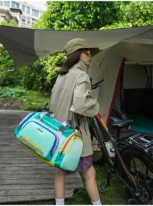 Large capacity travel duffel bag for outdoor sports, fitness and short trips. Stylish and durable.