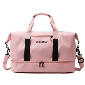 Large Capacity Travel Duffle Bag Waterproof Sports Gym Bag With Wet Dry Separation Compartment For Men Women