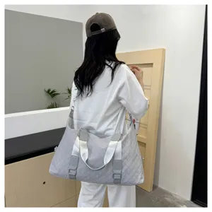 Women large capacity fitness travel bag waterproof gym duffel bag casual shoulder bag