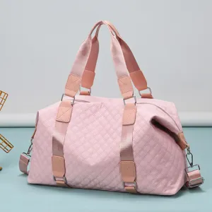 Large Capacity Waterproof Travel Bag Quilted Gym Bag Dry Wet Separation Tote For Women Men Casual Travel Sports Luggage
