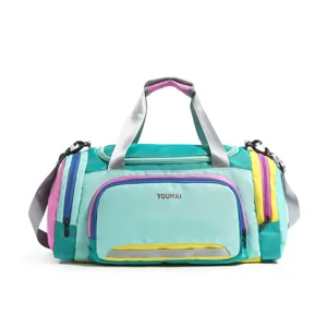 Large Capacity Travel Duffel Bag Waterproof Nylon Sports Gym Bag With Wet Dry Separation And Shoe Compartment For Men Women Short Trip