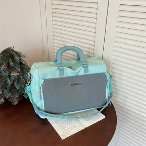 Large capacity travel duffel bag short trip luggage expandable gym bag with shoulder strap