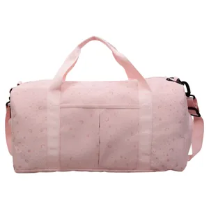 Rosa Sternenprint Reise Sporttasche grosse Kapazitaet Fitness Tasche fuer Kurztrips und Sport.