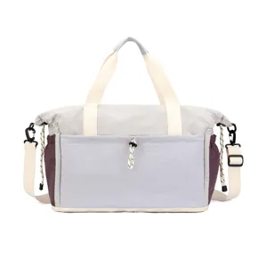 Stylish expandable large capacity shoulder travel bag, versatile and portable for short trips.