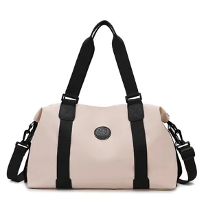 Waterproof oxford cloth gym bag for women large capacity travel duffel bag with wet dry separation