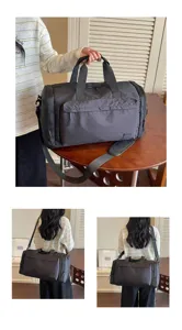 Waterproof Travel Duffel Bag Large Capacity Gym Bag With Dry Wet Separation Function