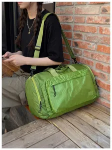Waterproof travel duffel bag with wet dry separation, large capacity gym bag for daily sports.