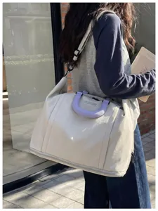Large capacity travel bag for women, short trips, business, lightweight expandable duffel bag.