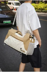 Große Yoga Sporttasche Reisetasche für Fitness, Outdoor und Reisen mit praktischen Netztaschen.