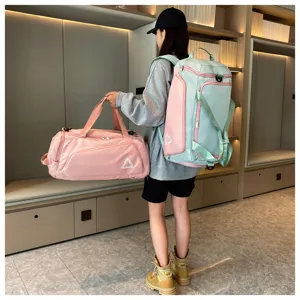 Multifunctional travel backpack and duffel bag set, spacious oxford cloth sports bag.