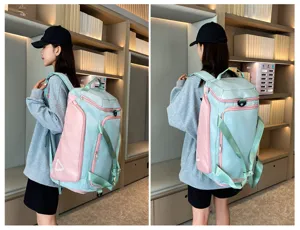 Multi-functional travel backpack and duffel bag, oxford cloth sports training rucksack.