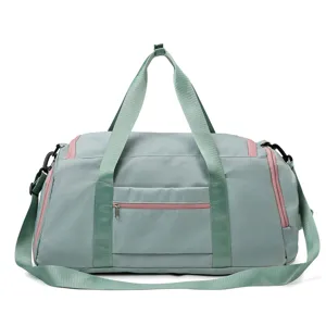 Large capacity travel duffel bag gym sports shoulder bag for women men daily fitness