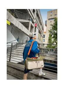 Gran bolsa de viaje con separación húmedo-seco, ideal para gimnasio, deportes y fines de semana.