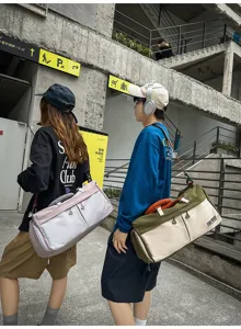 Gran capacidad bolsa de deporte fitness para viajes y entrenamiento, estilo casual.