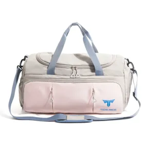 Large capacity nylon travel duffel bag sports fitness gym shoulder bag for short trips