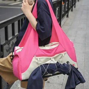Grosse Kapazitaet Yoga Fitness Tasche Damen Reise Duffel Bag faltbare Sport Schultertasche.
