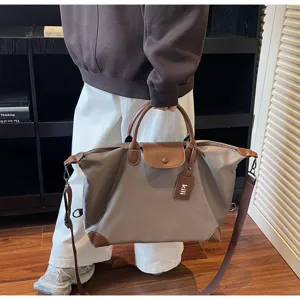 Große reisebuchtasche wasserdichte nylon reisetasche freizeit handtasche mit schultergurt