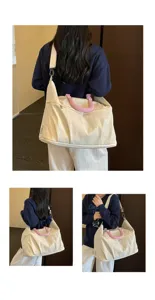 Expandable travel bag gym duffel bag with wet dry separation for weekend luggage carry
