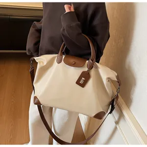 Grosse Nylon Reisegepaecktasche, leichte wasserdichte Sport Fitness Tasche mit Henkel.