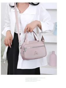 Sac bandoulière femme en tissu oxford décontracté multi-poches sac à main porté épaule
