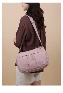 Femme sac bandoulière en nylon décontracté multi-poches sac épaule voyage grande capacité