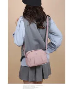 Sac bandoulière décontracté en nylon pour femme élégant sac porté épaule pour voyage quotidien