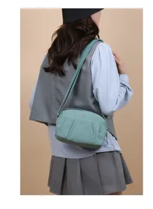 Sac bandouliere en nylon pour femme sac a epaule decontracte couleur unie usage quotidien