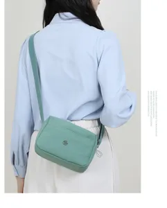 Dames nylon crossbody tas casual lichtgewicht schoudertas multi-pocket dagelijkse tas