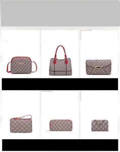 Ensemble de sac à main 6 pièces pour femme sac bandoulière monogramme élégant sac