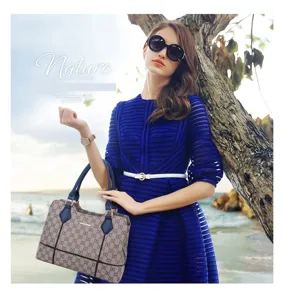 Sac à main élégant pour femme en cuir avec imprimé monogramme sac bandoulière tendance quotidien