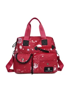 Sac à Épaule pour Femmes Mode Imprimé Ciel Étoilé Sac Bandoulière Grande Capacité Cuir PU Souple Sac à Main avec Poignée Supérieure Voyage Décontracté