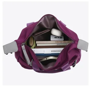 Dames grote capaciteit nylon schouder tote tas casual woon-werkverkeer handtas interieur