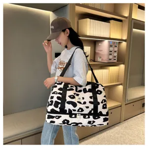 Gran bolsa de viaje con compartimento inferior, bolso de equipaje portátil para mujeres.