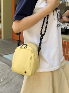 Kleine gele schoudertas leuke lichte casual crossbody tas voor dagelijks reizen gebruik