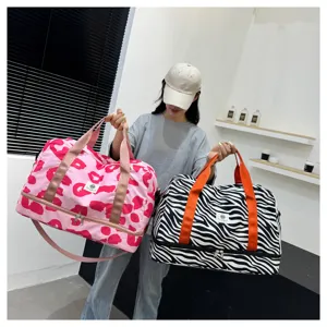 Gran capacidad bolsa de viaje ligera y portátil bolsa de almacenamiento de equipaje para mujeres.