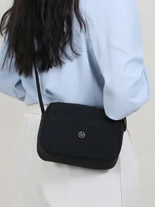 Dames nylon schoudertas casual zwart crossbody tas multi-layer grote capaciteit dagelijkse mode