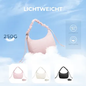 Sac Matelassé Tendance Puffer Sac à Épaule à Cordon Léger Bandoulière Réglable Sac Sous le Bras Pour Femme Voyage Quotidien
