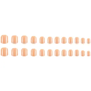 24st doos nep nagels nude kleur minimalistische zoete stijl kunstmatige nagel tips