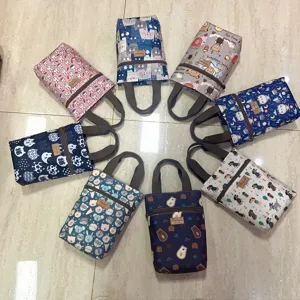 Waterproof cartoon handheld water cup bag portable thermal jar pouch umbrella organizer bag