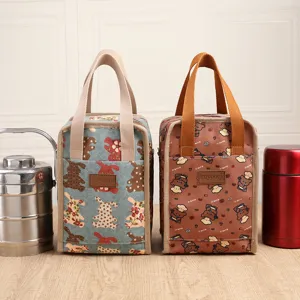 Insulated lunch bag tote waterproof thermal food container handbag for office school picnic