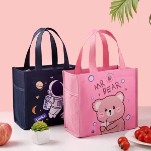 Insulated lunch bag waterproof bento tote cute cartoon style for students and office workers