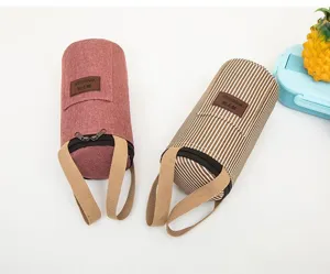 Waterproof insulated food jar sleeve portable bento bag daily commuting cup storage handbag