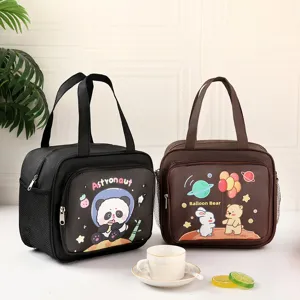 Sac à déjeuner isotherme épais étanche sac bento pour étudiants et employés de bureau.