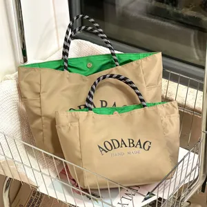 Canvas tote bag large capacity mommy handbag casual commuter shopping shoulder bag