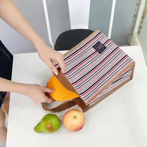 Thickened Aluminum Foil Insulated Lunch Bag Waterproof Portable Bento Bag Oxford Cloth Thermal Storage Bag For Work School