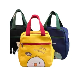 Borsa termica in tela simpatico cartone animato grande capacità borsa per bambini